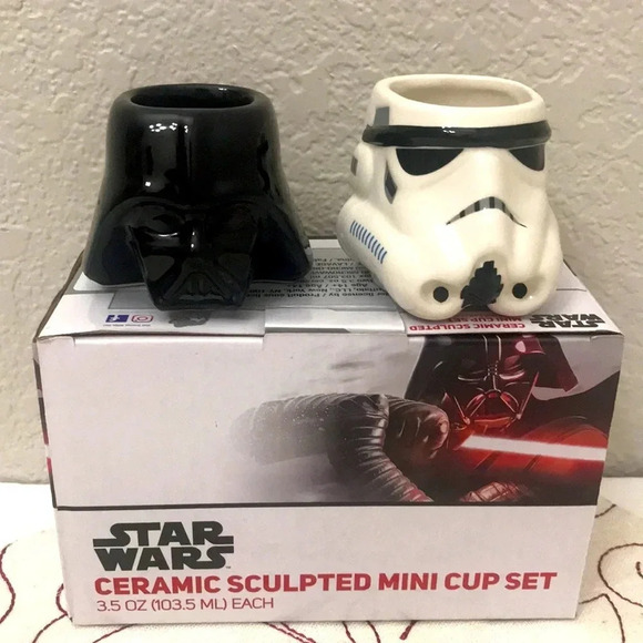 Star Wars Darth Vader Storm Trooper Mini Mug Set - Picture 1 of 5